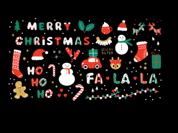 Christmas Elements Bundle SVG: Perfect for Festive Branding