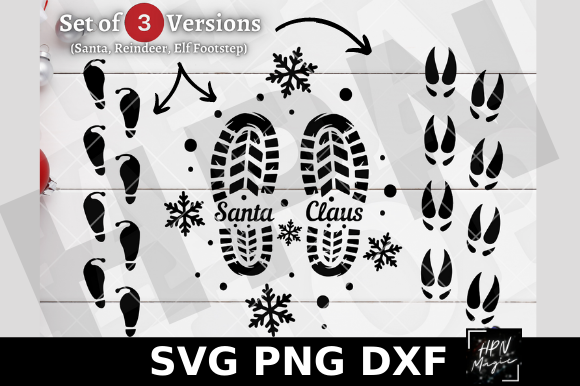 Christmas Footprint Svg Bundle: A Versatile Graphics and Illustrations Set