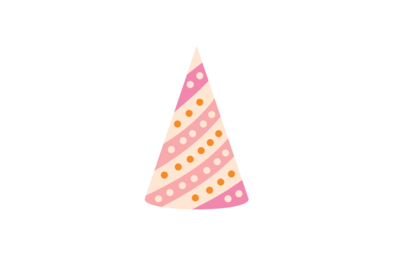 Christmas Party Birthday Hat Pink Pastel Graphics