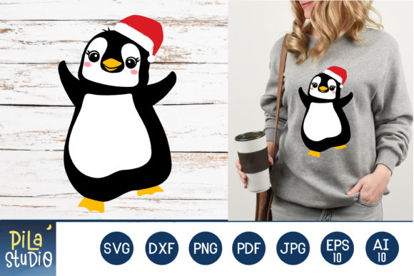 Christmas Penguin PNG, EPS, JPG: A Versatile Graphics Asset