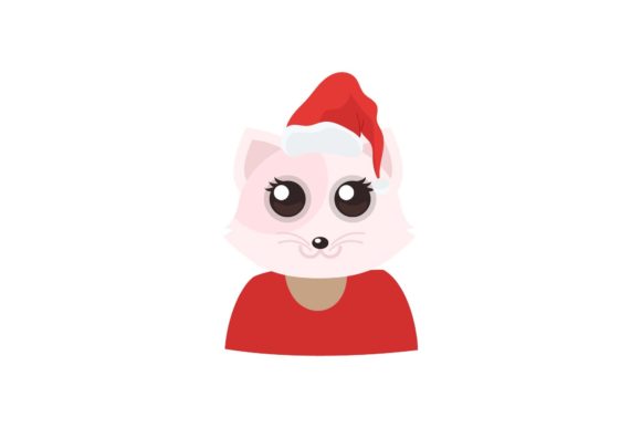 Christmas Portrait of Cute Animal: A Charming Graphics and Illustrations Asset