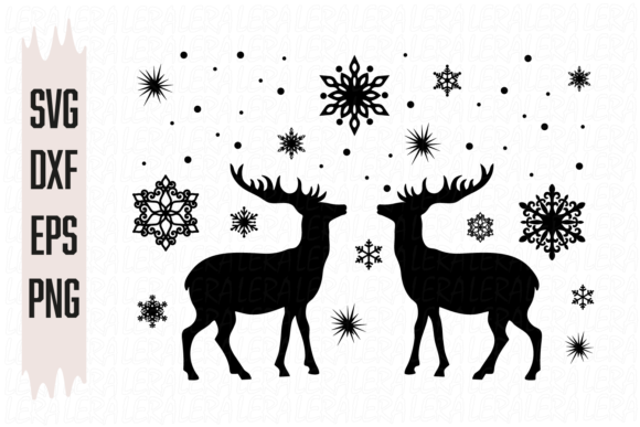 Deer, Christmas: A Festive Graphics and Illustrations Asset