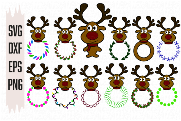 Deer, Christmas Deer: Festive Graphics for Your Illustrations