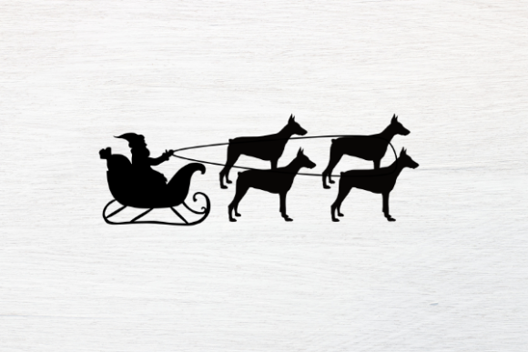 Doberman Pinscher Christmas Svg: A Festive Graphic for Local Brands