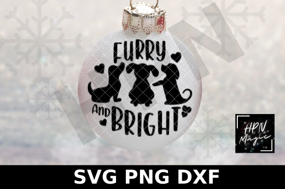 Furry and Bright SVG Pet Christmas Graphics for Illustrations
