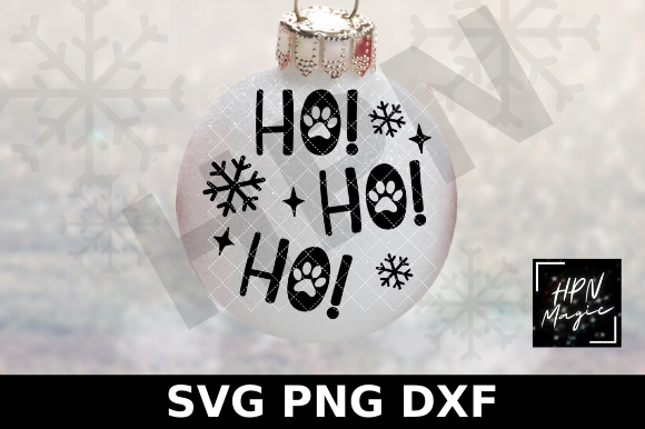 Ho Ho Ho SVG Pet Christmas Ornament: A Graphics Gem