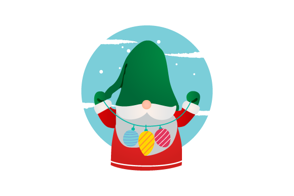 Illustration Christmas Gnomes Design 04: A Festive Graphics Gem