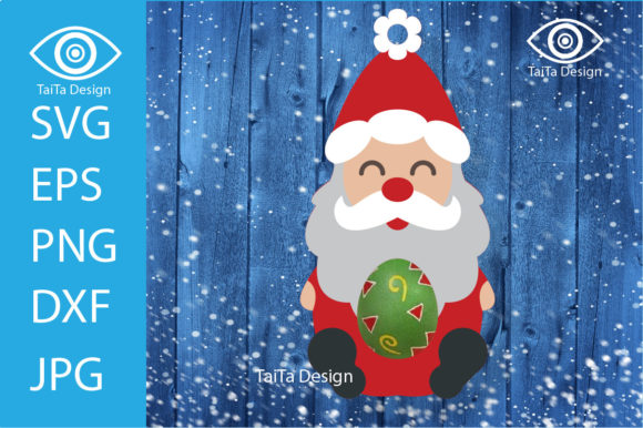 Layered Santa Christmas Ornament SVG: A Versatile Graphics Asset