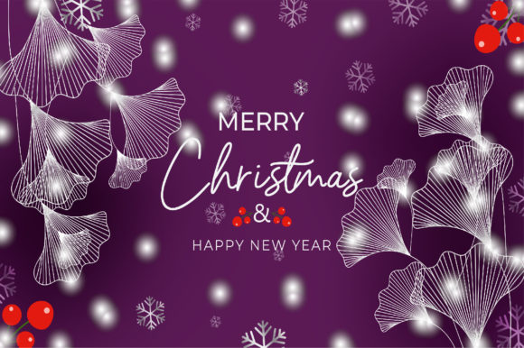 Luxury Christmas Card Graphics for Illustrations