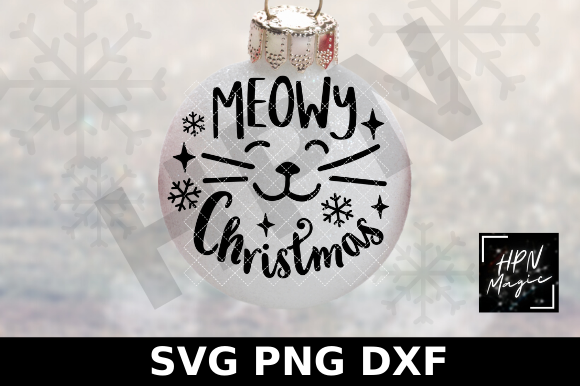 Meowy Christmas SVG: A Charming Illustration for Holiday Graphics