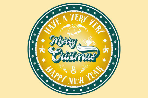 Merry Christmas Wishes Logo: A Festive Graphics and Illustrations Asset