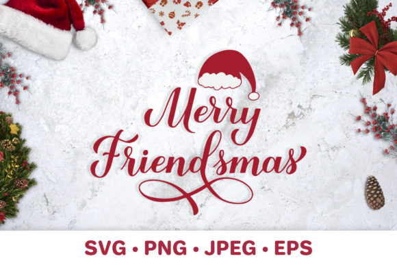 Merry Friendsmas: A Festive Graphic for Handmade Creations