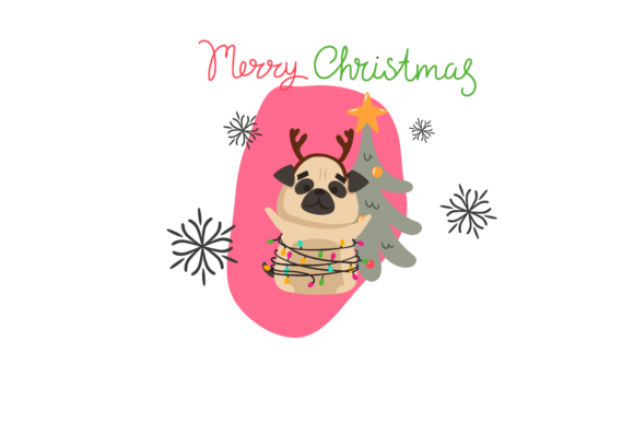 Review: Dog Christmas Party Illustration for Handmade Creations