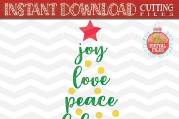 Review: Joy Love Peace Believe Christmas SVG - X Graphics
