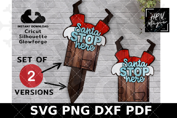 Santa Stop Here SVG: A Festive Graphic for Holiday Projects
