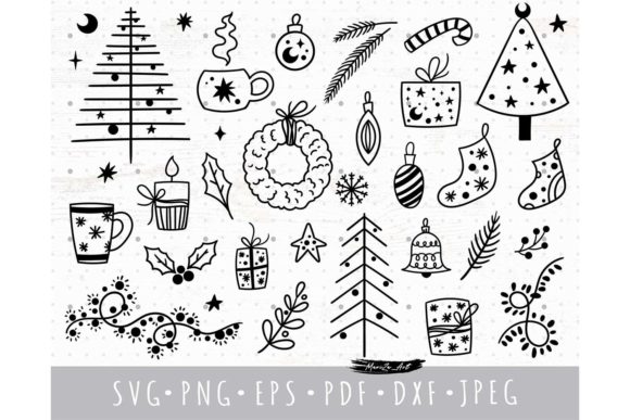 Scandinavian Christmas Bundle: Charming Graphics for Your Content